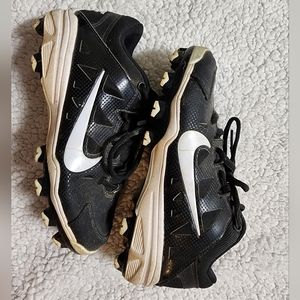 Nike Womens Hyperdiamond Strike MCS Cleats Black/White Size 6